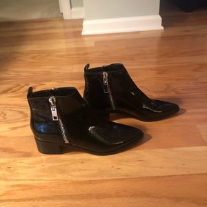 Dolce vita black patent leather bootie